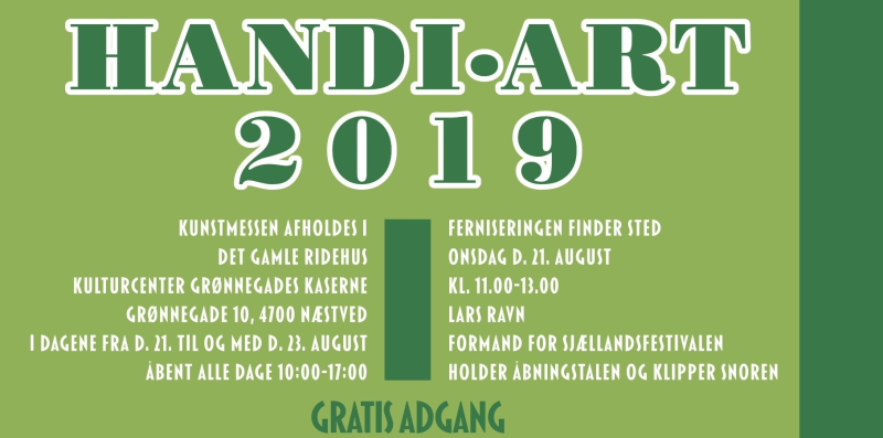 Handi-Art Næstved Kulturforening 21.08.2019 - 23.08.2019